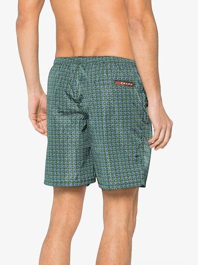 prada swim shorts green.